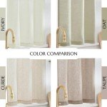 jinchan Beige Linen Kitchen Curtains and Valance Set Tier Curtains 36 Inch Length for Cafe Living Room Bedroom Bathroom Farmhouse Rustic Country Small Drapes 3 Piece Set Rod Pocket Crude