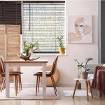 CALYX INTERIORS Room Darkening Vinyl Mini Blinds, Cordless, 1" Slat, 22.5" W x 36" H, Mahogany. Inside Mount in Windows 22.75 and Greater; Indoor Window Shades