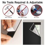Blackout Roller Window Shades, Cordless Roller Shades, No Tools No Drill Pull Down Room Darkening Window Shades, Blackout Blinds for Bedroom Windows Home and Office(36''W x 72''H, Black)