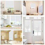 Window Blinds Cordless No Drill Cut to Size Clip On Stick On Self Adhesive Temporary Blinds Pleated Paper Blinds for Windows Doors Shades for Home Nursery Bedroom Kitchen Bathroom