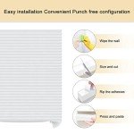 Window Blinds Cordless No Drill Cut to Size Clip On Stick On Self Adhesive Temporary Blinds Pleated Paper Blinds for Windows Doors Shades for Home Nursery Bedroom Kitchen Bathroom