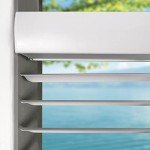 Calyx Interiors Cordless White 1” Light Filtering Mini Blinds 28.5” W x 73” H Window Blinds for Home, Vinyl Horizontal Blinds for Indoor Windows