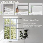 Sulugood No Drill No Tools Blackout Cellular Shades Easy to Install for Indoor Windows Cordless Honeycomb Blinds Thermal Insulated Noise Reduction,White,Custom Size