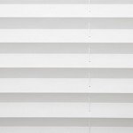 DEZ FURNISHINGS Cordless 1" Light Filtering Pleated Shade, Fabric, 34" W x 48" H, White