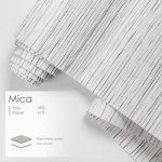 GoDear Design Adjustable Sliding Panel Track Blinds, Vertical Blinds, Room Dividers Walls, Closet Doors, Extendable Track from 45.8" to 86" W, Trimmable Panel Curtains Up to 96" H, Mica