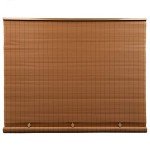Radiance Cordless Outdoor Shades for Porch, Patio & Windows - Waterproof PVC Blinds for Indoor & Outdoor - Roll-Up Patio Privacy Screen for Diffuse Sunlight - Woodgrain - 48" W x 72" L - (3321246)