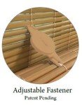 Radiance Cordless Outdoor Shades for Porch, Patio & Windows - Waterproof PVC Blinds for Indoor & Outdoor - Roll-Up Patio Privacy Screen for Diffuse Sunlight - Woodgrain - 48" W x 72" L - (3321246)