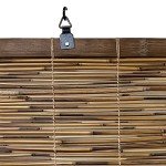 Backyard X-Scapes 20-BLC4 Light-Filtering Cord-Free Bamboo Reed Roll-Up Blind Shades for Windows, 48 in W x 72 in H, Cocoa