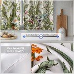 Aimego Farmhouse Country Wood Kitchen Curtains - Wooden Barn Door Vintage Short Tier Curtains Over Sink Natural Rustic Farm Decor Rod Pocket Window Drapes 36 Inch Length 2 Panel Set, 28"x36"
