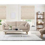 CHICOLOGY Roman Shades for Windows, Window Treatments, Roman Shades, Roman Window Shades, Room Darkening Shades, Window Shades, 34" W X 48" H, Belgian Flax (Privacy & Light Filtering)