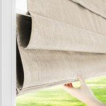 CHICOLOGY Roman Shades for Windows, Window Treatments, Roman Shades, Roman Window Shades, Room Darkening Shades, Window Shades, 34" W X 48" H, Belgian Flax (Privacy & Light Filtering)