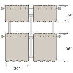 HOMEIDEAS Sage Green Sheer Kitchen Curtains 30 X 36 Inch Length 2 Panels Embroidered Leaf Pattern Short Curtains for Small Window Valance Tiers
