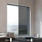 SCHRLING No Drill Cordless Light Filtering Window Shade, 39" W x 63" L with Suckers, for Living Room, Bedroom