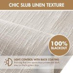 Madison Park Cordless Roman Shades, Total Blackout Window Blind Privacy Window Shades, Thermal Insulated Cordless Window Treatment for Bedroom, Living Room, Quincy, Single Panel 31" W X 64" L Linen