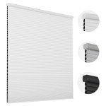 Joydeco Cellular Shades Cordless, Blackout Shades Cellular Blinds for Indoor Windows, Blackout Blinds Honeycomb Blinds Window Shades for Thermal Insulated & Noise Reduction (White, 35" W x 64" H)