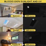 Portable Blackout Shades (118" x 57") 100% Blackout Material Temporary Blackout Blinds/Curtains for Baby Nursery, Bedroom, Window, Dorm Room, Office or Travel Use