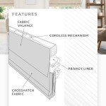 CHICOLOGY Roman Shades for Windows, Window Treatments, Roman Shades, Roman Window Shades, Room Darkening Shades, Window Shades, 34" W X 48" H, Belgian Flax (Privacy & Light Filtering)