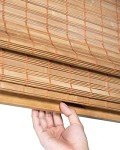 CHICOLOGY Bamboo Roman Shades - Customer Favorite Light Filtering Blinds for Windows, Premium Quality, Ideal for Home, Squirrel Brown, 36"W X 64"H