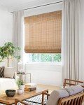 CHICOLOGY Bamboo Roman Shades - Customer Favorite Light Filtering Blinds for Windows, Premium Quality, Ideal for Home, Squirrel Brown, 36"W X 64"H