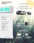 Yoolax Motorized Blinds with Remote, Light Filtering Smart Blinds Compatible with Alexa Google Home, Automatic Shades for Windows Living Room, Fabric Sample (Multicolor)
