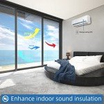 Heat Control Window Film, Window Tint Sun Blocking Blackout and UV Protection, one-Way Privacy Mirror Reflective Film,Explosion-Proof Premium PET Material Cosmic Black, 17.5 Inch x 6.5 Feet