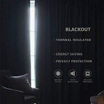Joydeco Blackout Room Divider Curtains for Sliding Glass Doors 84 Inches Long 1 Panel, Extra Wide Sliding Door Curtains for Doorway Patio Bedroom Living Room (Black, 100Wx84L)
