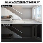 Blackout Curtains, 118" x 57" - Portable Window Curtain Shade 100% Black Out Room Darkening Light Blocking Drapes for Bedroom Living Room - Black & Silver