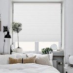 Joydeco Cellular Shades Cordless, Blackout Shades Cellular Blinds for Indoor Windows, Blackout Blinds Honeycomb Blinds Window Shades for Thermal Insulated & Noise Reduction (White, 35" W x 64" H)