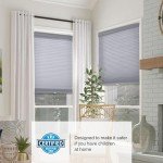CHICOLOGY Cellular Shades, Window Blinds Cordless, Blinds for Windows, Window Shades for Home, Window Coverings, Cellular Blinds, Door Blinds, Morning Pebble, 46" W X 48" H