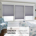 CHICOLOGY Cellular Shades, Window Blinds Cordless, Blinds for Windows, Window Shades for Home, Window Coverings, Cellular Blinds, Door Blinds, Morning Pebble, 46" W X 48" H