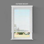 2 Inch Cordless Room Darkening Faux Wood Blind - 35" W x 64" L - White, Over 1,000 Custom Sizes Starting at 18.97, Inside or Outside Mount, Venetian Shades for Interior Windows by Lumino