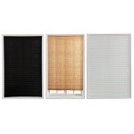 JstDoit Temporary Blinds, Vertical Pleated Blinds No Drilling Self Adhesive Blinds Easy to Install Fits Blinds Window Roller for Bathroom Kitchen Living Room Office Window