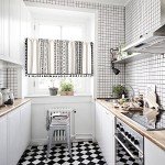 RYNGHIPY Cotton Linen Boho Curtains with Tassels Black and Ivory Striped Curtains Valances for Windows Farmhouse Window Treatment for Kitchen Bathroom 55-inch by 18-inch