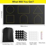 FADOTY 100% Blackout Curtains for Bedroom 118" x 57" Portable Blackout Shades Film No Drilling Travel Black Out Blinds Sun Light Blocker Window Cover Black Out Curtains for Nursery Dorm Room, 2 Pack