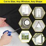 FADOTY 100% Blackout Curtains for Bedroom 118" x 57" Portable Blackout Shades Film No Drilling Travel Black Out Blinds Sun Light Blocker Window Cover Black Out Curtains for Nursery Dorm Room, 2 Pack