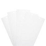 82.5" x 3.5" White PVC Vertical Blind Replacement Slats Curved Smooth (5 Pack)