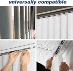 82.5" x 3.5" White PVC Vertical Blind Replacement Slats Curved Smooth (5 Pack)