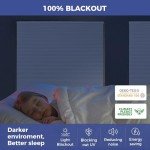 Allesin Cellular Shades Cordless Blackout Honeycomb Blinds for Indoor Windows, Thermal Insulated Window Shades Noise Reduction, Easy to Install, Perfect for Bedroom/Living Room, White - H64 x W36