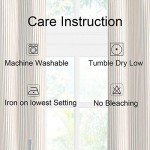 July Joy 3-Piece Cotton Tier Curtains 36 Inches Long Country Kitchen Curtains Set Tab Top for Small Window Bathroom Farmhouse 56" x 36", Linen
