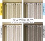 H.VERSAILTEX Linen Blackout Curtain Durable Thick Textured Linen Look 100% Blackout Patio Door Curtain Anti Rust Grommet Extra Wide Sliding Door Curtain Panel, W100 x L84 inch - Natural
