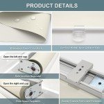 AOSKY Cordless Roller Shades Blackout Blinds for Windows Room Darkening Rolled Up Shades with Spring System, UV Protection Window Shades Door Blinds for Home and Office (23" W x 72" H, Ivory)