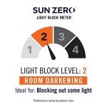 Sun Zero Barrow Energy Efficient Grommet Sliding Patio Door Curtain Panel, 100" x 84", Stone