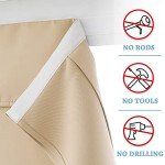 RYB HOME Room Darkening French Door Curtains Thermal Insulated Small Window Covering Durable Vertical Privacy Blinds Tie Up Sidelight Shades for Bedroom, W26 x L40 inch, 1 Panel, Biscotti Beige