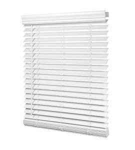 LazBlinds 2-inch Cordless Faux Wood Blinds with Royal Valance, Room Darkening Horizontal Window Blinds, Inside Mount Blinds for Windows - Fit for Window 23'' W x 36'' H - White
