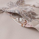 H.VERSAILTEX Blackout Curtain Valances for Kitchen Window/Living Room/Bathroom Privacy Added Rod Pocket Home Decoration Winow Valance, 52" W x 18" L, Floral in Sage and Brown