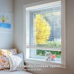 CHICOLOGY Faux Wood Blinds , Window Blinds , Wood Blinds , Window Shades , Window Treatments , Blinds & Shades , Window Shades For Home , Wooden Blinds , Basic White , 46"W X 36"H