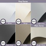 Graywind 100% Blackout Roller Shades Window Blinds for Home and Office Cordless Blinds (100% Blackout Waterproof Shade Fabric Samples)
