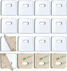 SOGEWO (16 Set/32 Pieces) Clear Vertical Blind Repair Tabs, Vertical Blinds tabs/Blind Fixers for Vertical Blinds Replacement Slats & Parts