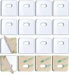 SOGEWO (16 Set/32 Pieces) Clear Vertical Blind Repair Tabs, Vertical Blinds tabs/Blind Fixers for Vertical Blinds Replacement Slats & Parts