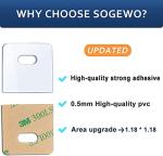 SOGEWO (16 Set/32 Pieces) Clear Vertical Blind Repair Tabs, Vertical Blinds tabs/Blind Fixers for Vertical Blinds Replacement Slats & Parts